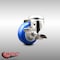 Service Caster 3 Inch 316SS Blue Polyurethane Wheel Swivel Bolt Hole Caster with Brake SCC SCC-SS316BH20S314-PPUB-BLUE-TLB - alternate 2